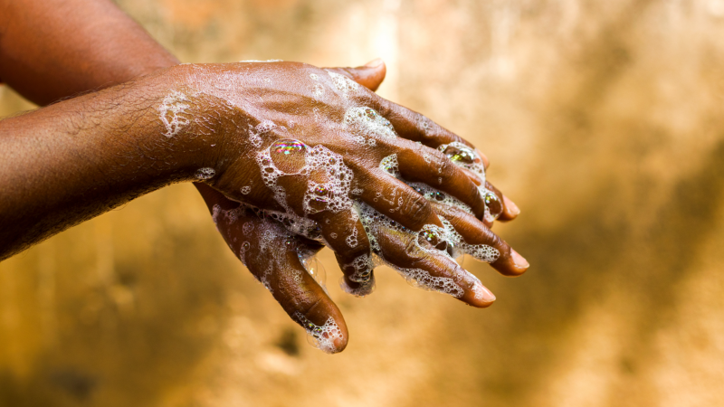 Hand washing image Hand washing image